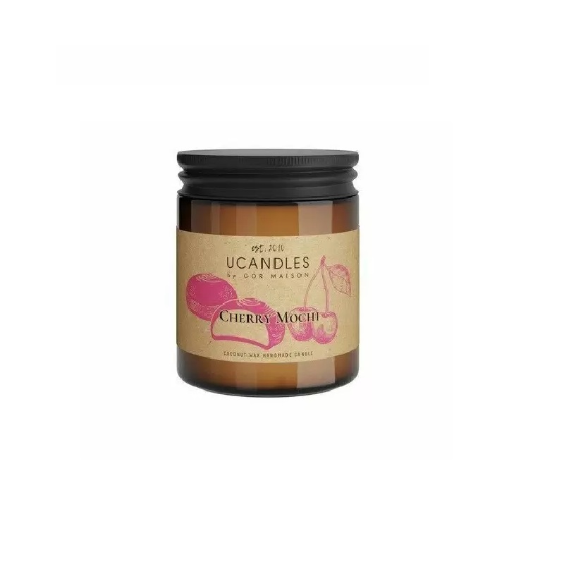 Изображение товара Свеча Ucandles Ше Маман в банке с ароматом вишневого моти 190 г