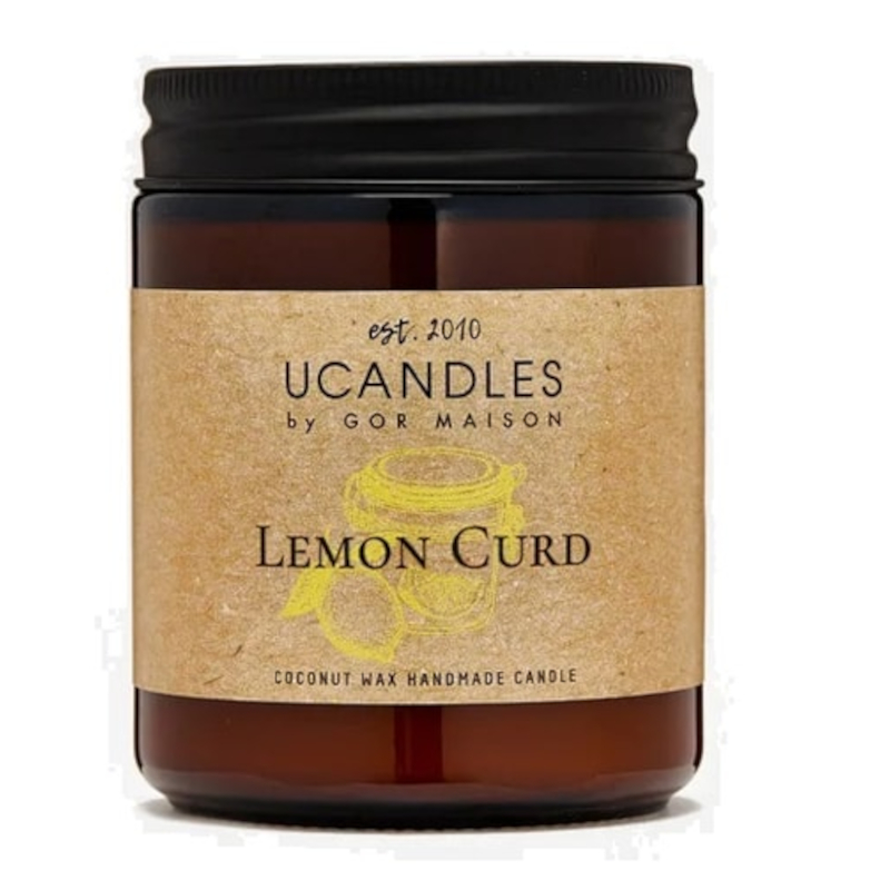 Изображение товара Ароматическая свеча Ucandles Chez Maman Лимонный курд 190 г с натуральным воском