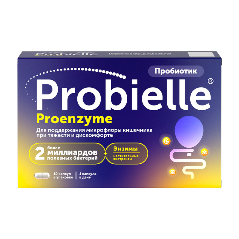 

Probielle Proenzyme Пробиотик капсулы 10 шт