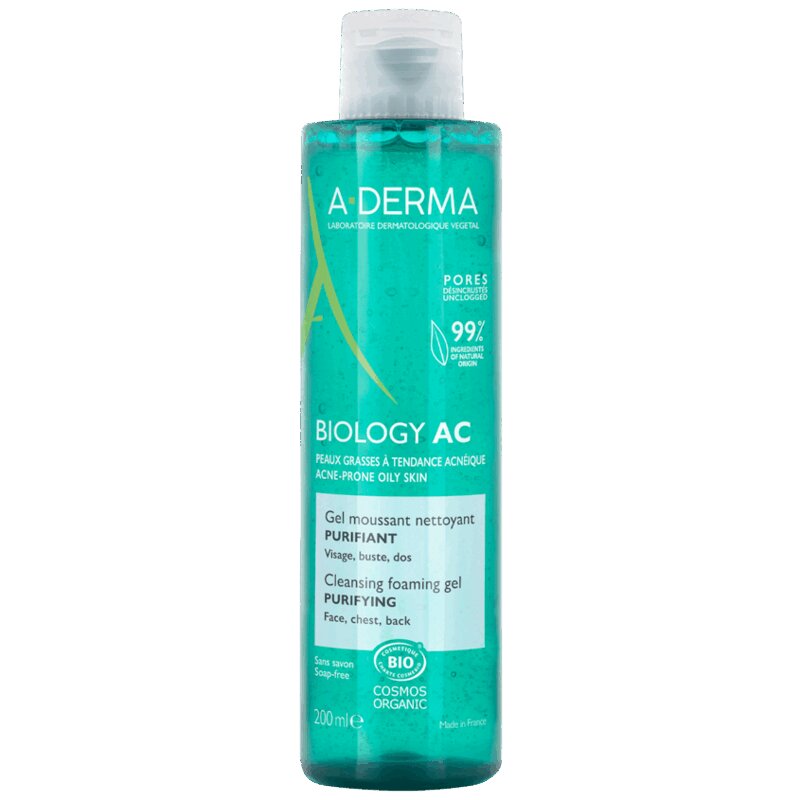 Изображение товара A-Derma Biology AC Гель очищающий пенящийся для жирной кожи 200 мл