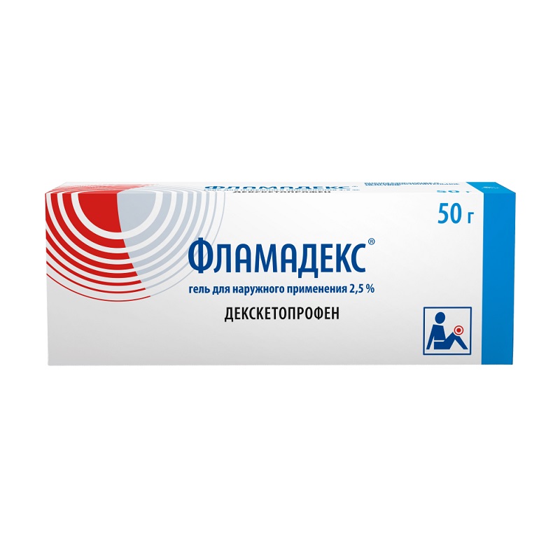 Изображение товара Фламадекс 2,5% гель для суставов, болей при остеоартрозе, 50 г