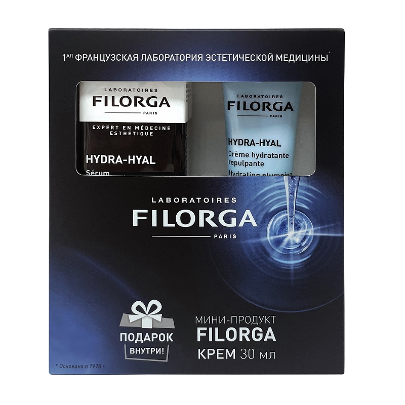Изображение товара Набор для увлажнения кожи Филорга Гидра-Гиал сыворотка и крем 30 мл