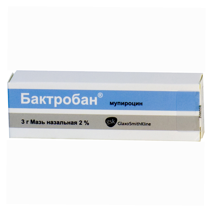 Изображение товара Бактробан 2% мазь назальная для борьбы с стафилококковой инфекцией 3 г