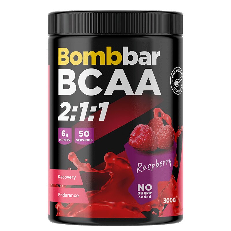 

Бомббар Коктейль BCAA 300 г Малина