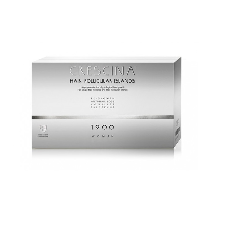 Изображение товара Кресцина 1900 Лосьон против выпадения волос для женщин ампулы 3,5 мл Итальянский препарат для стиму