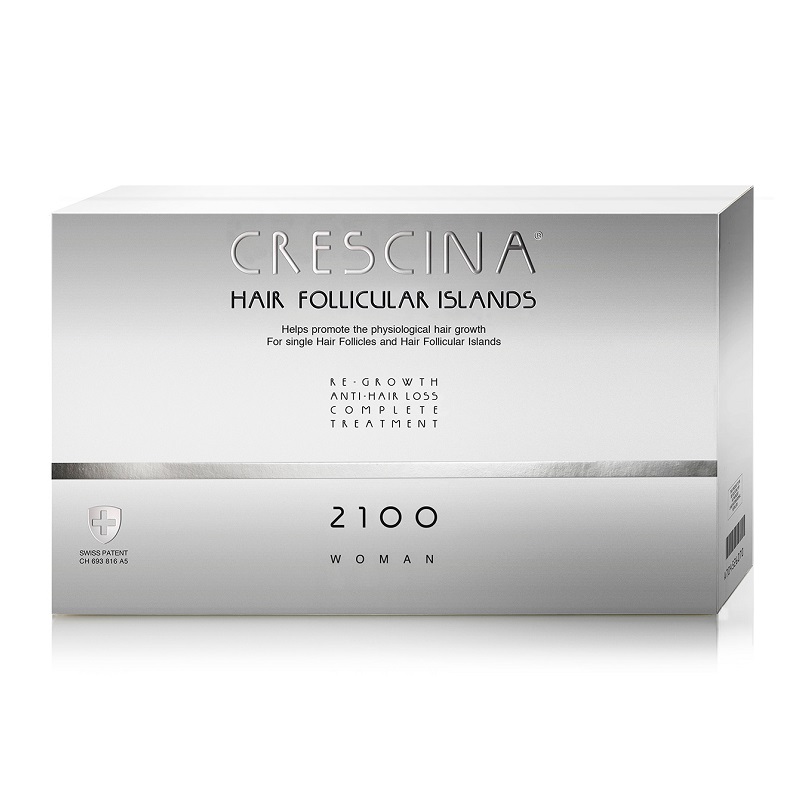 

Crescina Hair Follicular Islands Complex 2100 комплекс для женщин против выпадения волос ампулы 10+10 шт