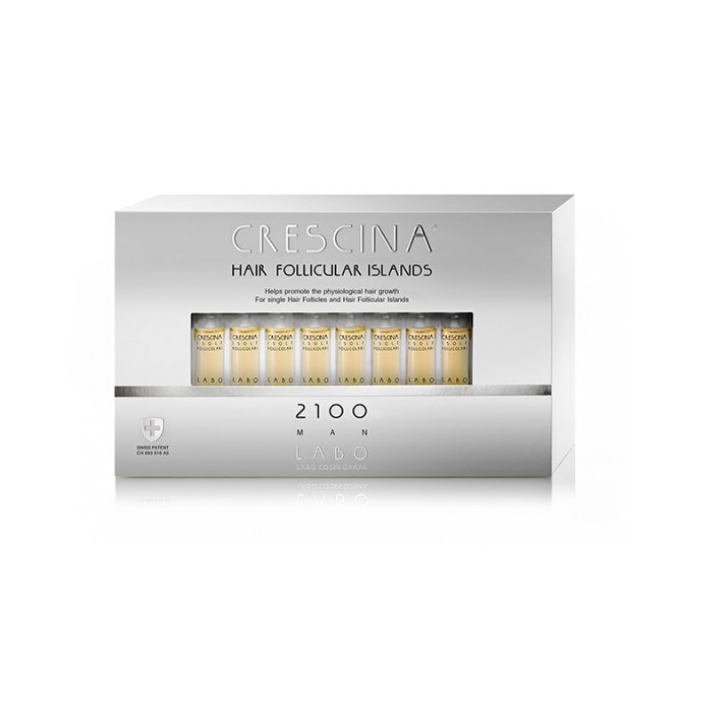 Изображение товара Кресцина 2100 Лосьон для мужчин стимуляция роста волос ампулы 3,5 мл 20 шт