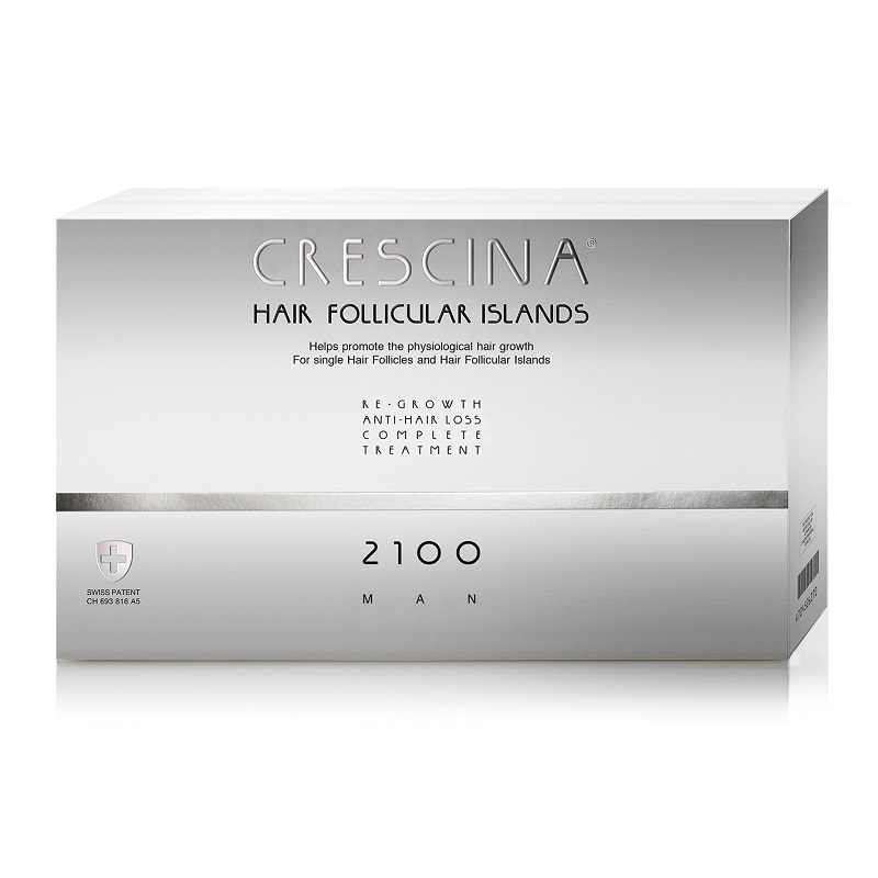 

Crescina Hair Follicular Islands Complex 2100 комплекс для мужчин против выпадения волос ампулы 20+20 шт