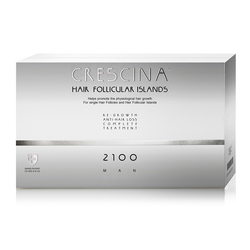 Crescina Hair Follicular Islands Complex 2100 комплекс для мужчин против выпадения волос ампулы 20+20 шт