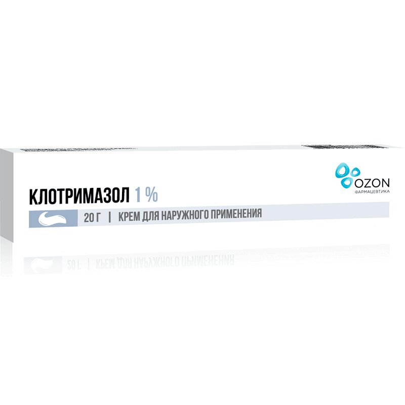 Изображение товара Клотримазол 1% крем для наружного применения 20 г