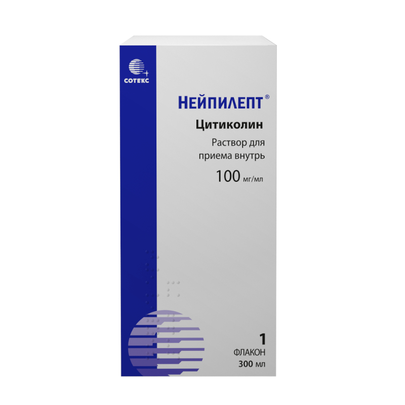 Изображение товара Нейпилепт 100 мг/мл раствор для приема внутрь 300 мл от инсульта и травм