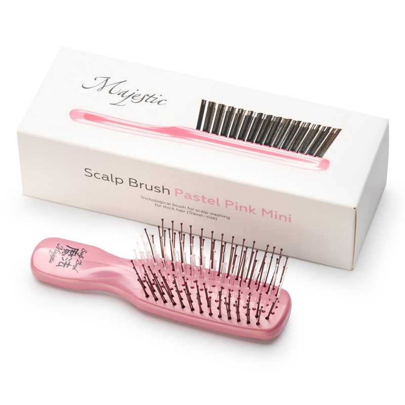 Majestic Пастел Пинк Расческа мини tangle teezer расческа salon elite pink smoothie