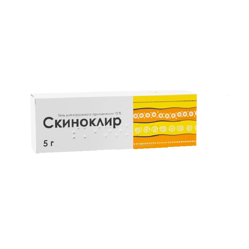 

Скиноклир 15% гель для наружного применения 5 г