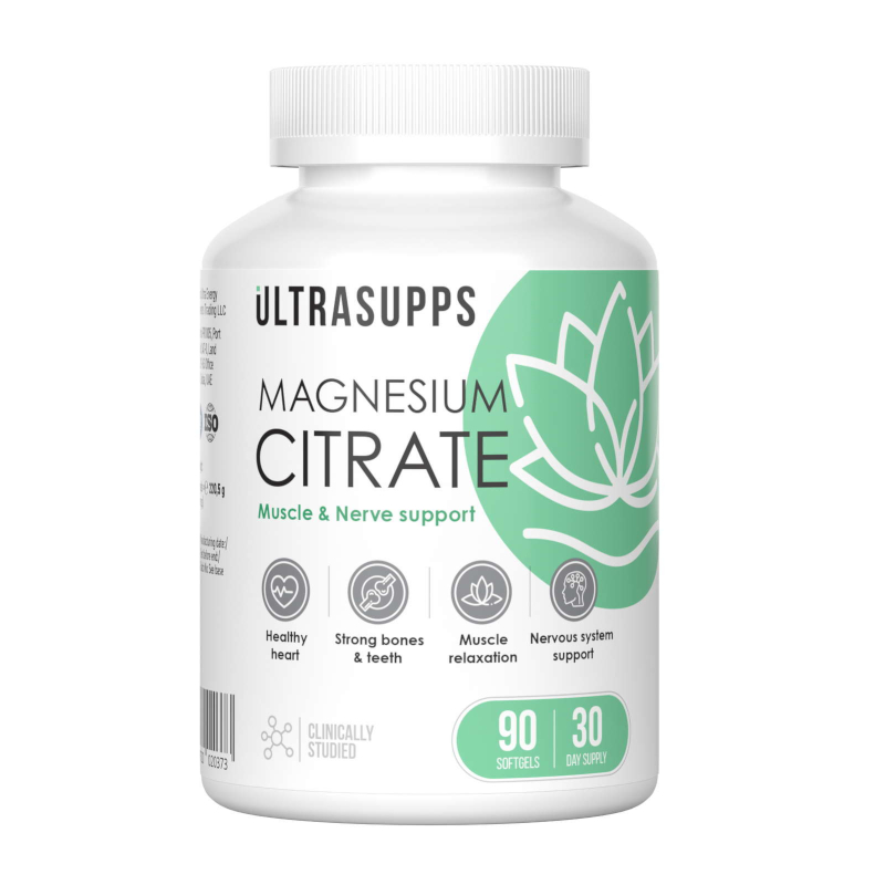 

Ultrasupps Магния цитрат капсулы 90 шт