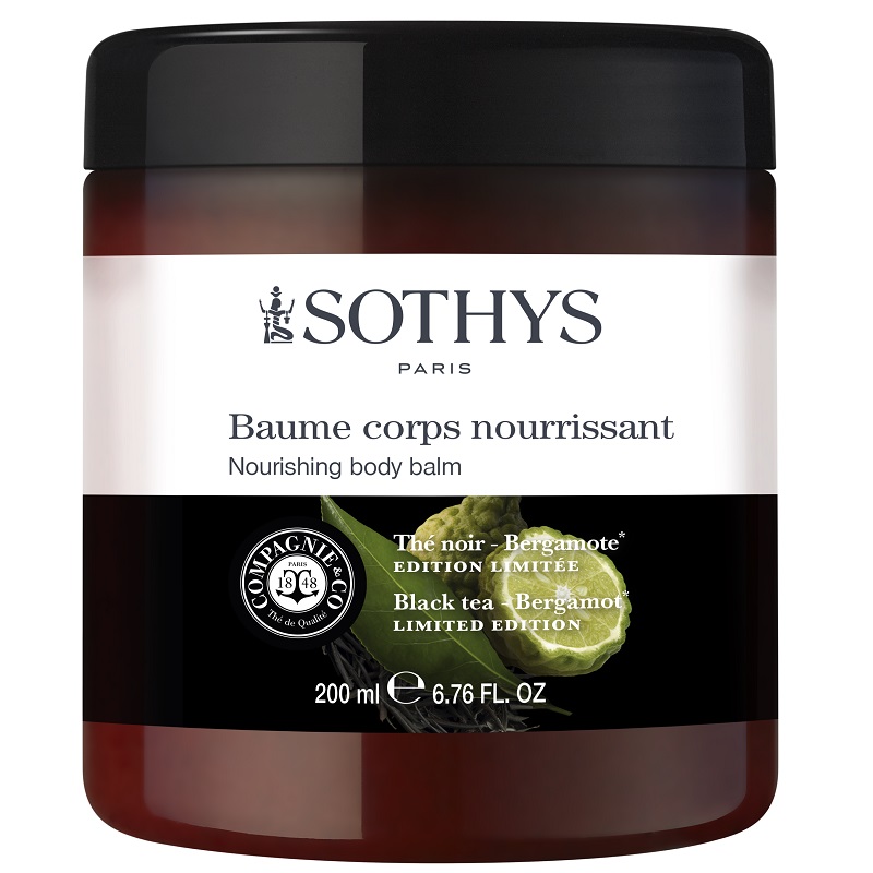 Sothys Бальзам для тела питательный 200 мл Черный чай-Бергамот spa ceylon питательный бальзам для губ цейлонский кофе и какао 12