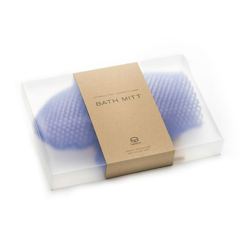 Изображение товара Мочалка-рукавичка Супракор Стимулайт с медовыми сотами и лавандой для тела и массажа
