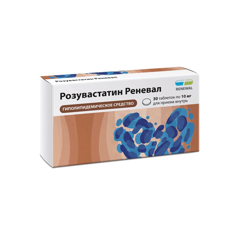 Изображение товара Розувастатин Реневал 10 мг таблетки 30 шт