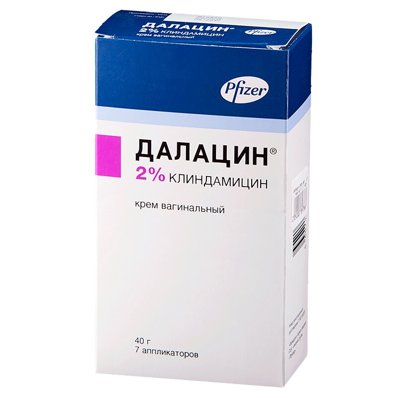 Изображение товара Далацин 2% крем вагинальный 40 г для лечения бактериального вагиноза