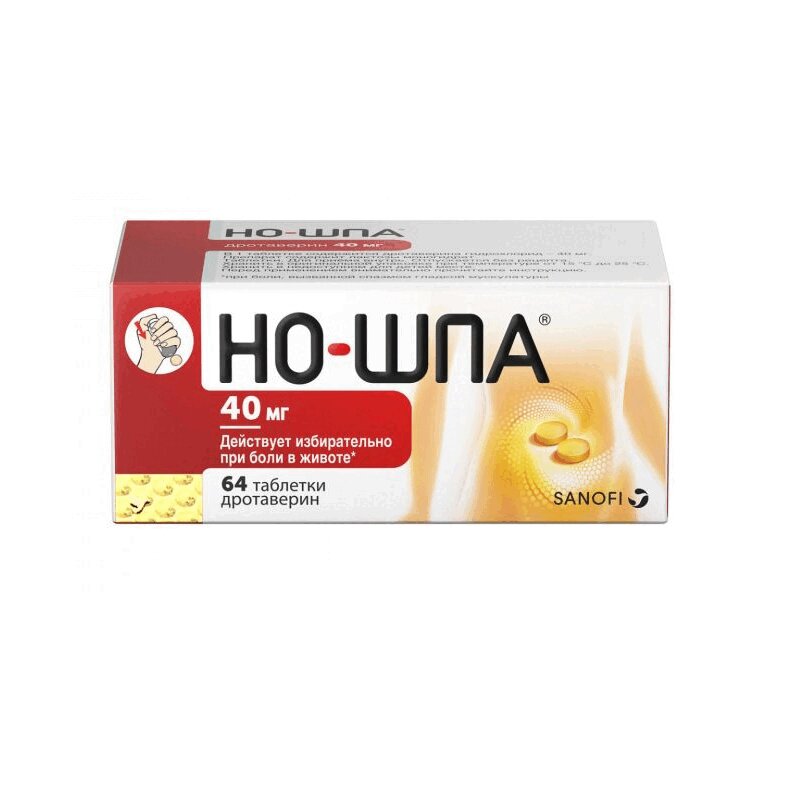 

Но-шпа таблетки 40 мг 64 шт