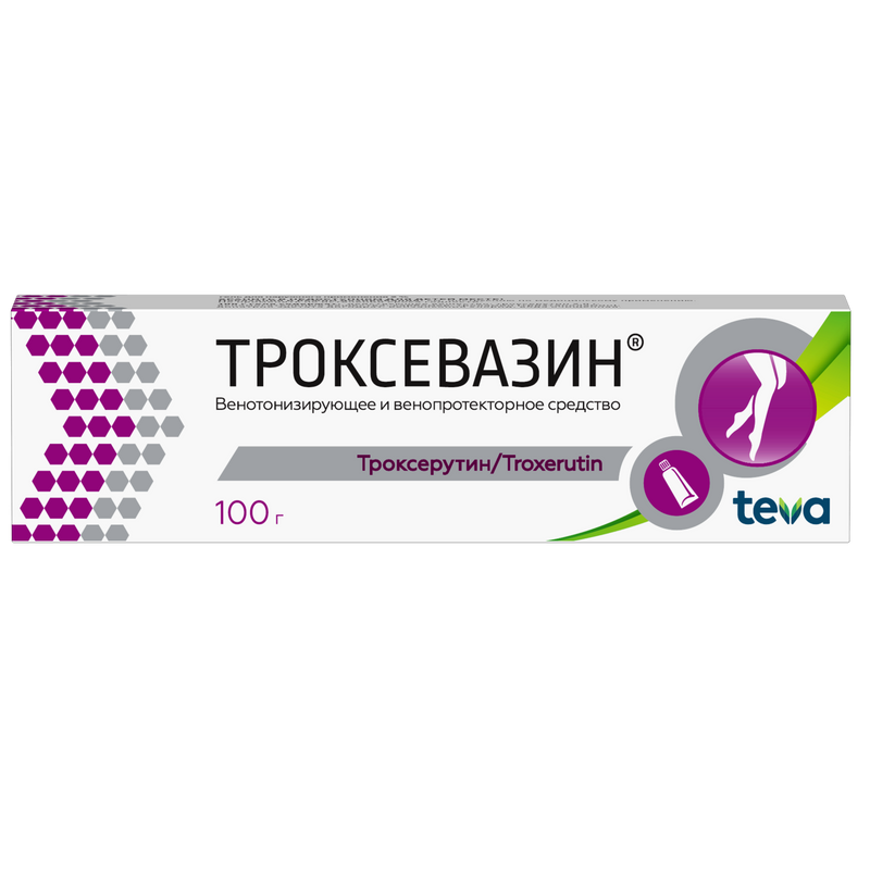 Изображение товара Троксевазин 2% гель для наружного применения 100 г
