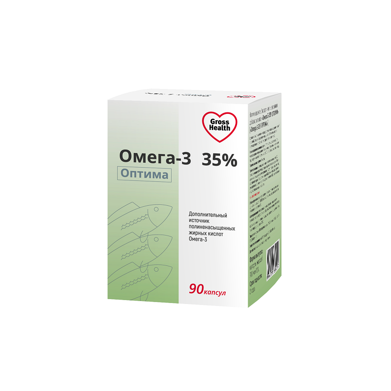 

Gross Health Омега-3 35% Оптима капсулы 90 шт