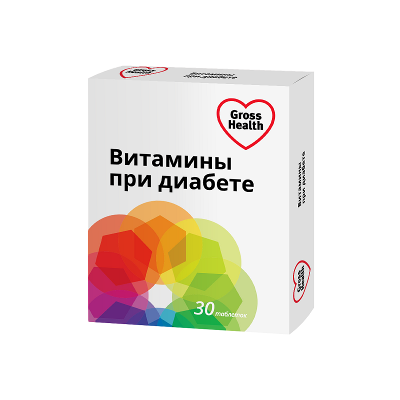 

Gross Health Витамины при диабете таблетки 30 шт
