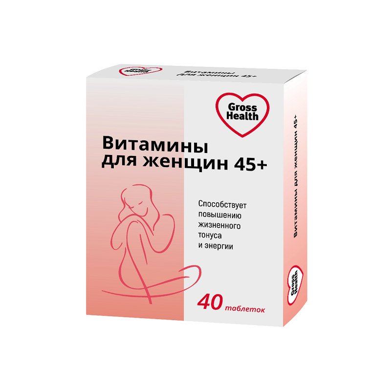 

Gross Health Витамины для женщин 45+ таблетки 40 шт