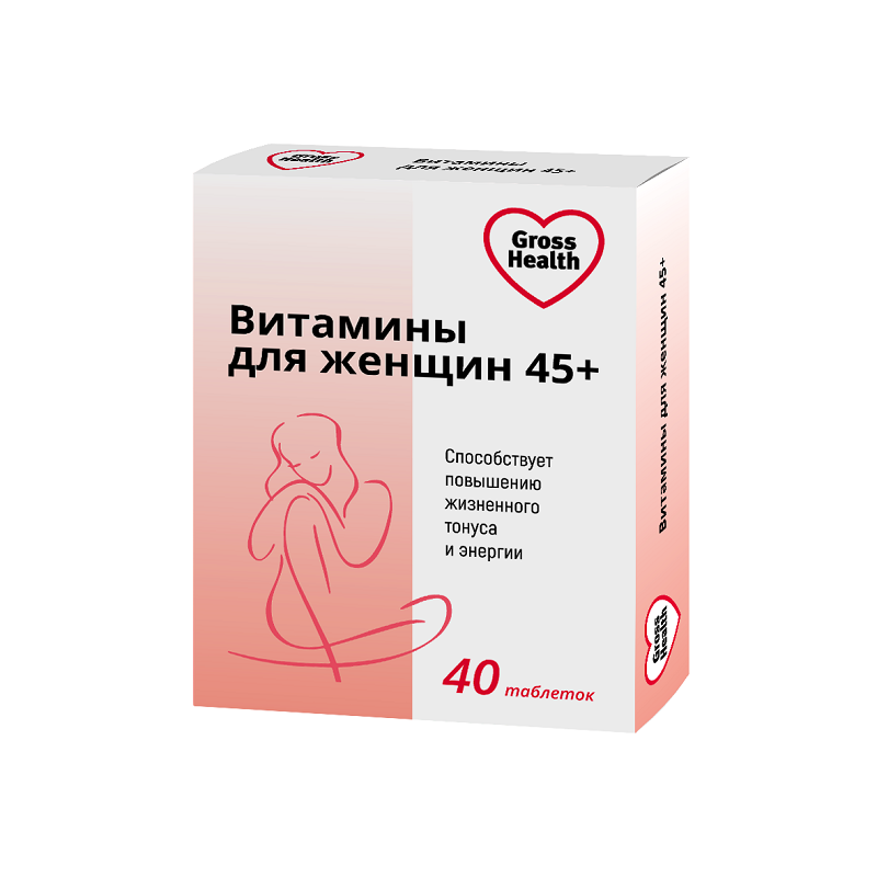 Gross Health Витамины для женщин 45+ таблетки 40 шт