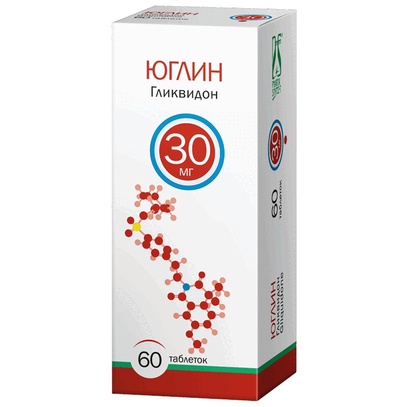 Изображение товара Юглин таблетки 30 мг для контроля сахара в крови