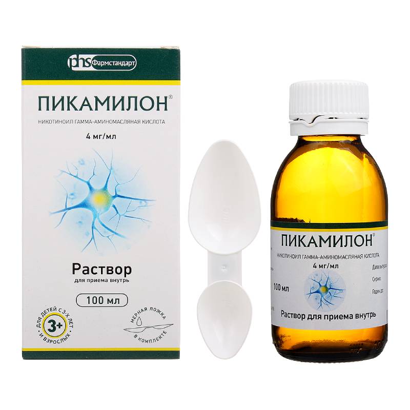 Изображение товара Пикамилон 4 мг/мл раствор для приема внутрь 100 мл