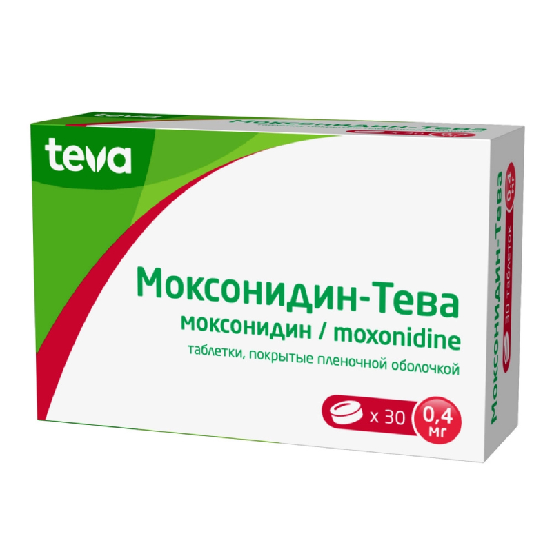 Изображение товара Моксонидин-Тева 0,4 мг таблетки 30 шт