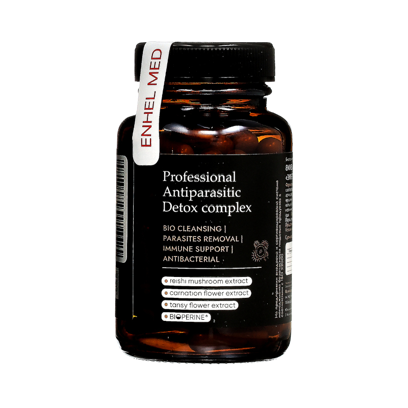 Изображение товара Комплекс капсул для антипаразитарной защиты Enhel Med 60 шт японский препарат