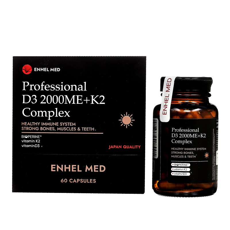 Энхель Мед Комплекс витаминный Д3+К2 капсулы 60 шт