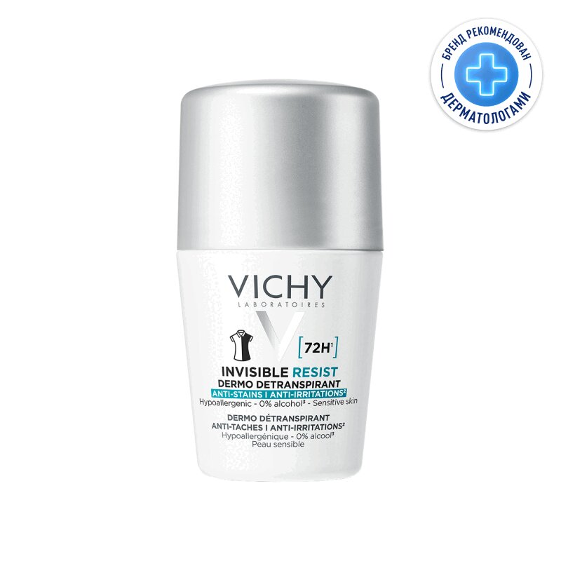 Изображение товара Vichy Дезодорант-антиперспирант невидимая защита 72 часа 50 мл