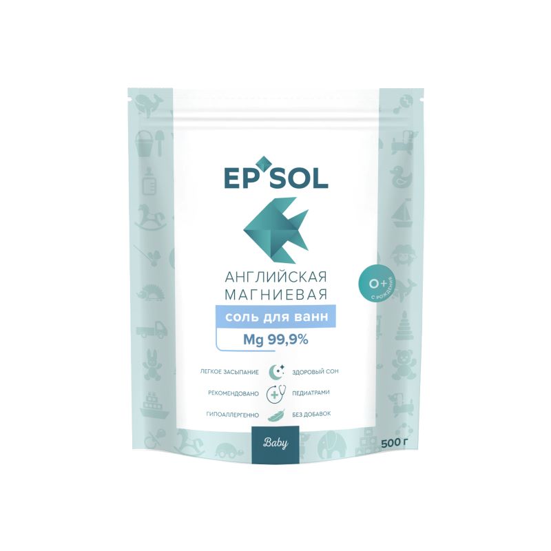 Изображение товара Epsol Baby Английская магниевая соль для ванн для малышей 500 г