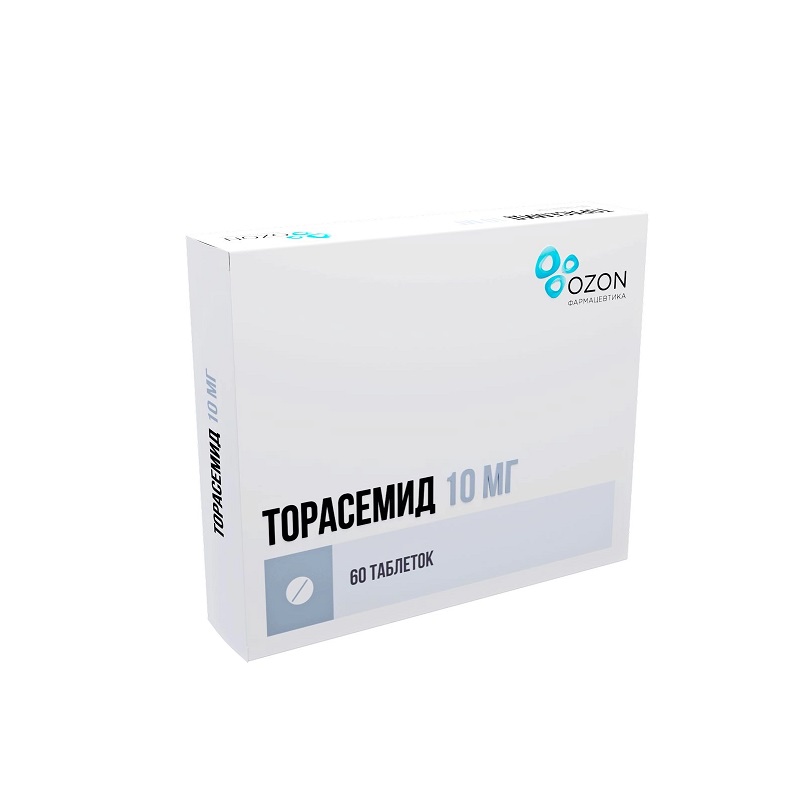 Изображение товара Торасемид 10 мг таблетки 60 шт