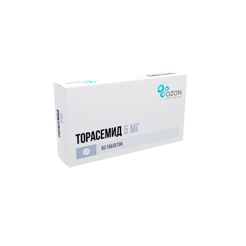 Изображение товара Торасемид 5 мг таблетки - эффективный диуретик для лечения отеков