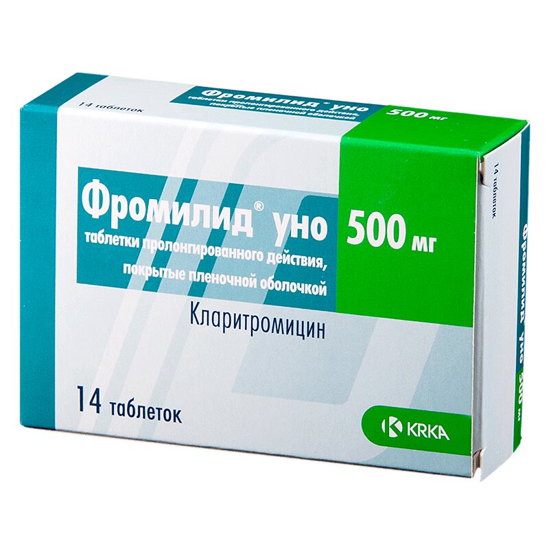 Изображение товара Фромилид Уно 500 мг таблетки с пролонгированным высвобождением