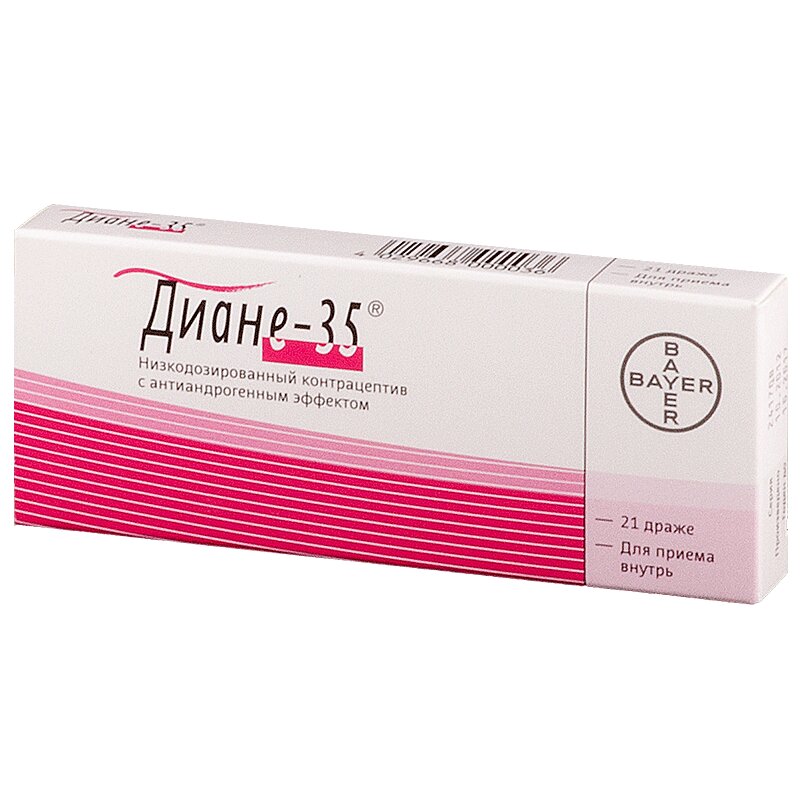 Изображение товара Диане-35 таблетки 21 шт - контрацептив и лечение андрогенизации женщин