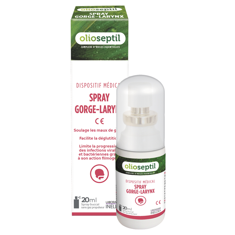 Изображение товара Олиосептил спрей для горла 20 мл натуральное средство при боли и воспалениях