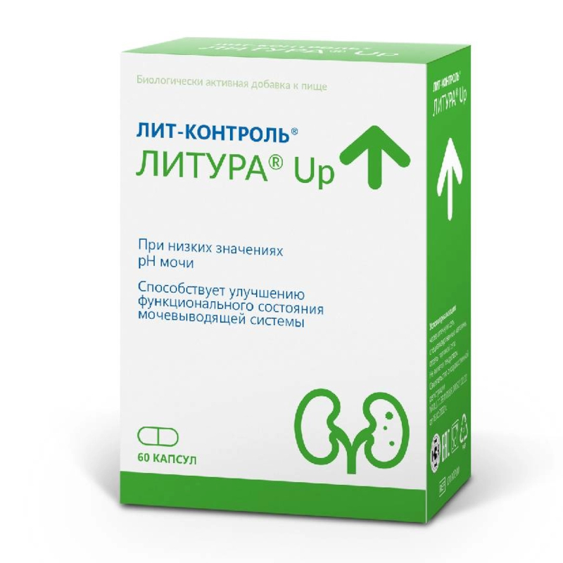 Изображение товара ЛИТ-КОНТРОЛЬ ЛИТУРА Up капсулы 60 шт для поддержания мочевыводящей системы