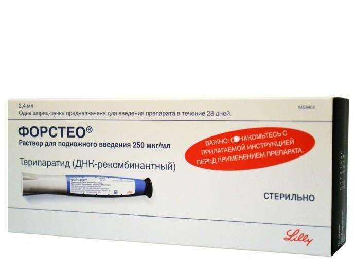 Изображение товара Форстео 250 мкг/мл раствор для инъекций картридж в шприц-ручке 2,4 мл