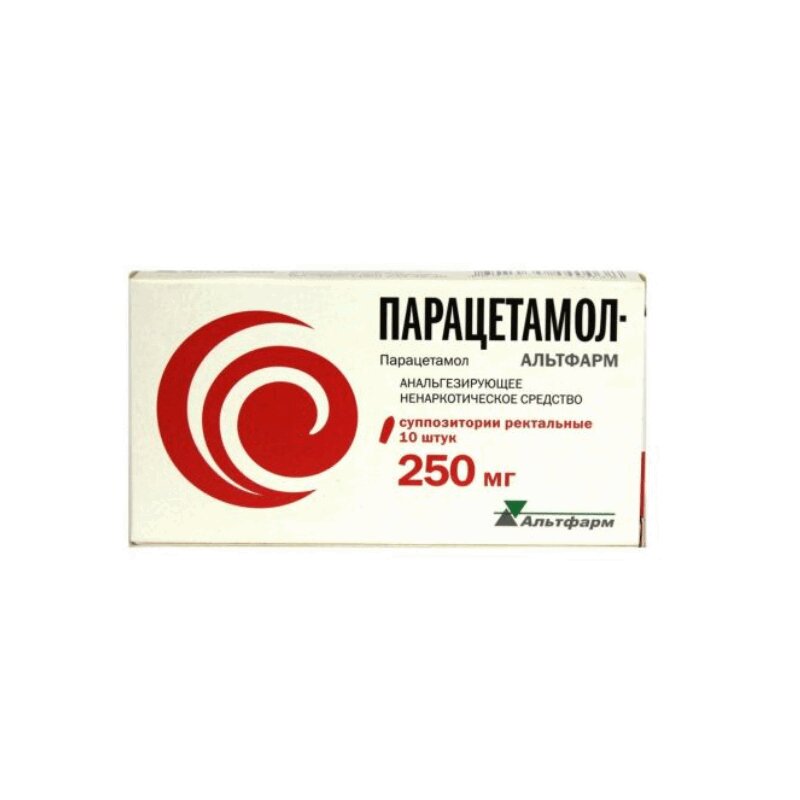Парацетамол свечи 250 мг N10 негаснущие свечи