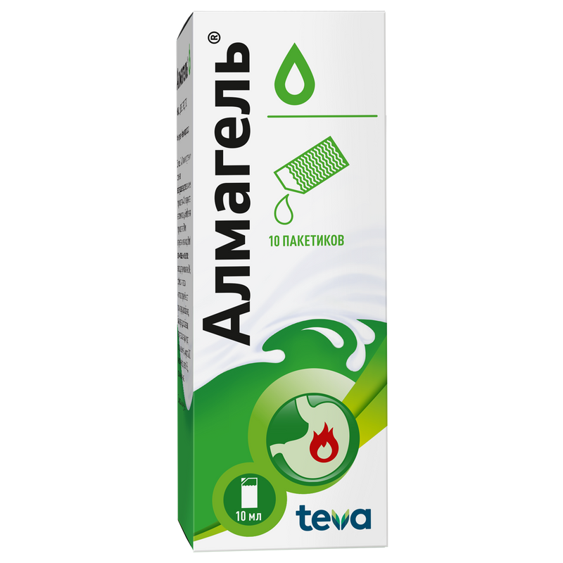 Изображение товара Алмагель суспензия для приема внутрь 10 мл 10 шт