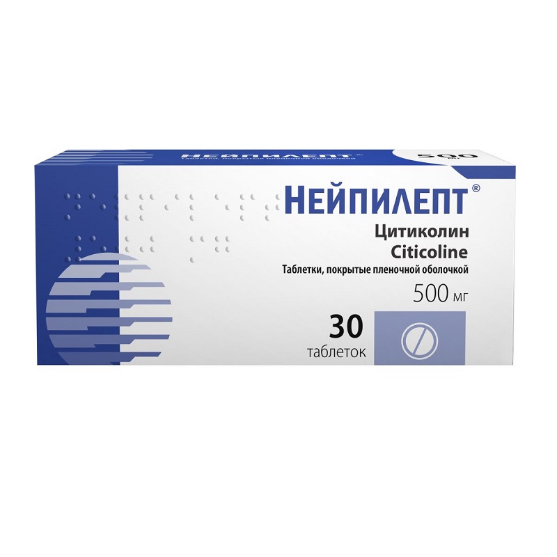 Изображение товара Нейпилепт таблетки цитиколин 500 мг 30 шт для восстановления мозга