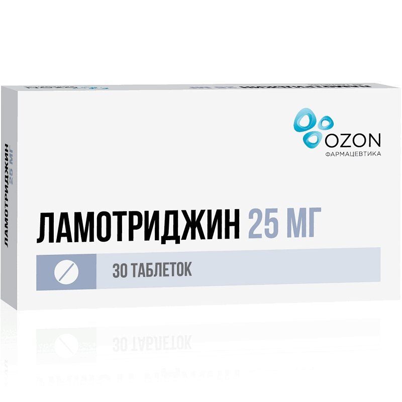 Изображение товара Ламотриджин 25 мг таблетки 30 шт