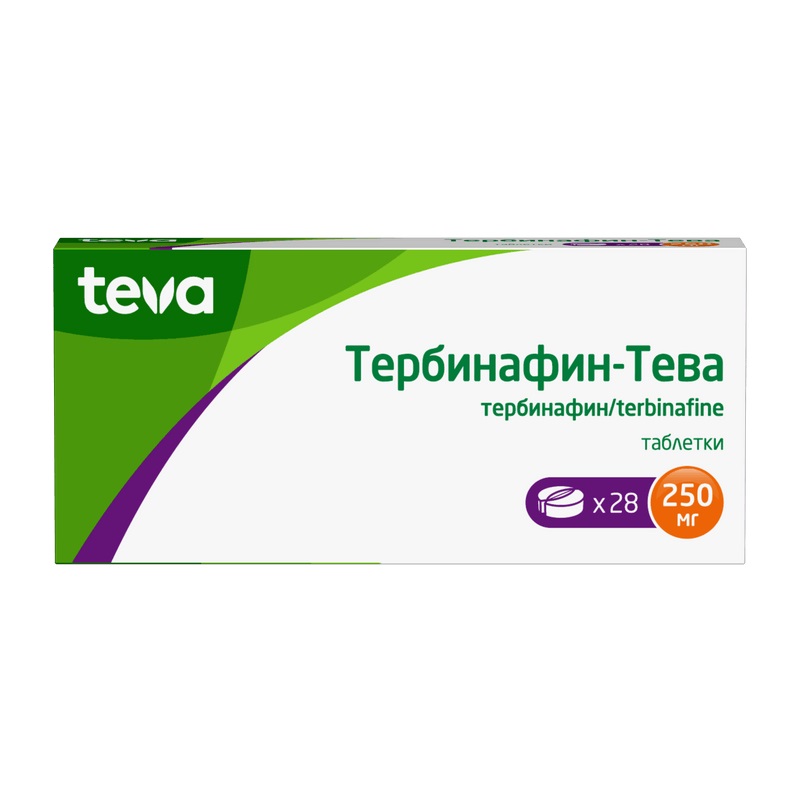 Изображение товара Тербинафин-Тева 250 мг таблетки 28 шт противогрибковое средство для кожи и ногтей