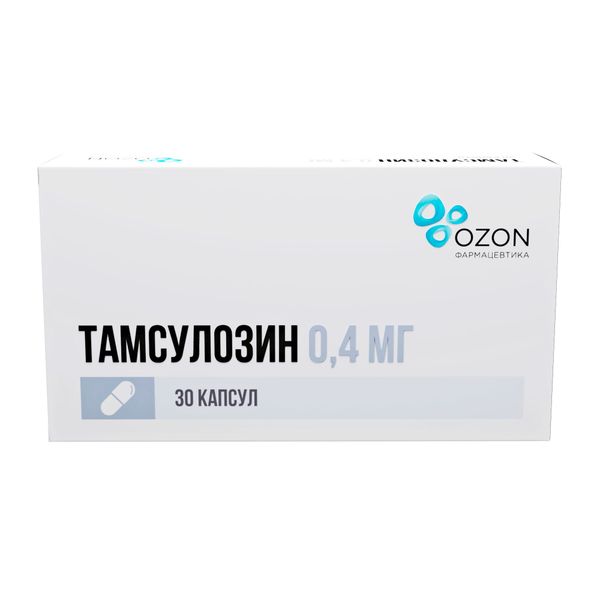 Изображение товара Тамсулозин капсулы 0,4 мг 30 шт