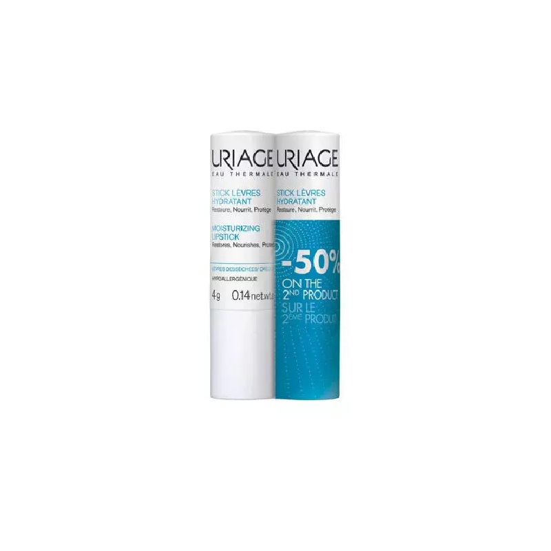 Изображение товара Увлажняющий стик для губ Uriage Eau Thermale 4 г 2 шт натуральный состав