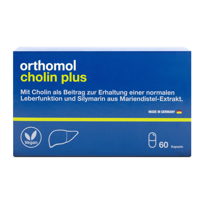 Изображение товара Ортомол Холин Плюс капсулы для поддержки печени и иммунитета 60 шт